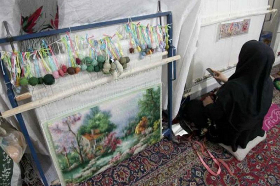 قالی بافی در منزل