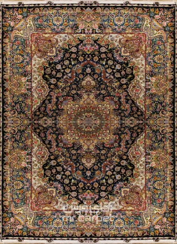 فرش دستبافت طرح سالاری تبریز  55  رج سایز 2.00x3.03