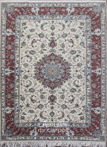 فرش دستبافت گلدانی کاشان    سایز 2.00x3.00
