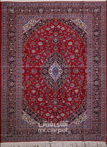 فرش دستبافت لچک ترنج کاشان    سایز 2.50x3.50