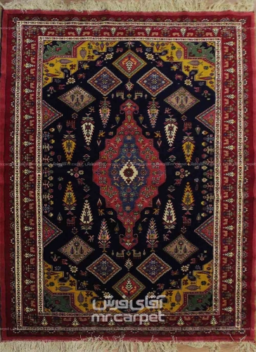 فرش دستبافت طرح قشقایی شیراز  35  رج سایز 2.07x1.40