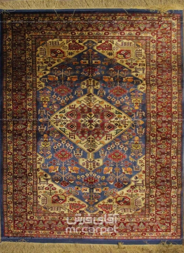 فرش دستبافت طرح قشقایی شیراز  50  رج سایز 1.33x2.00
