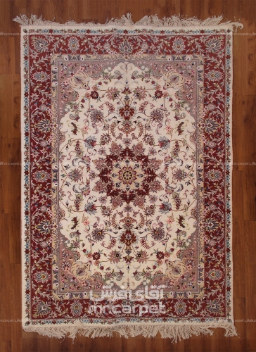 فرش دست بافت لچک ترنج کاشمر  40  رج سایز 2.00x3.00 