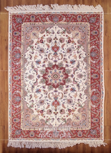 فرش دست بافت لچک ترنج کاشمر  40  رج سایز 2.00x3.00 