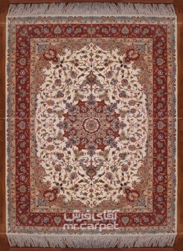فرش دست بافت لچک ترنج کاشمر  40  رج سایز 2.50x3.50 