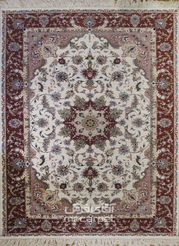 فرش دستبافت طرح لچک ترنج کاشمر  30  رج سایز 2.00x3.00