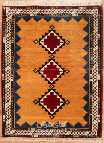 فرش دستبافت طرح یلمه شیراز  30  رج سایز 1.20x1.95
