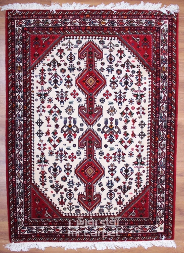 فرش دستبافت طرح قشقایی شیراز  35  رج سایز 1.50x2.00