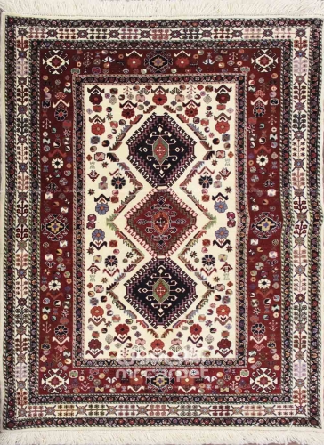 فرش دستبافت قشقایی شیراز  40  سایز 2.07x1.26