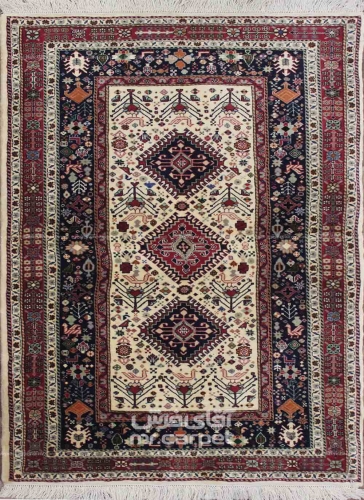 فرش دستبافت قشقایی شیراز  35  سایز 1.22x2.03