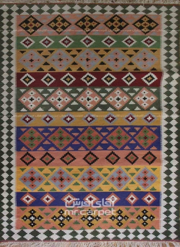 فرش دستبافت گلیم خوزستان  سایز 2.95x1.60