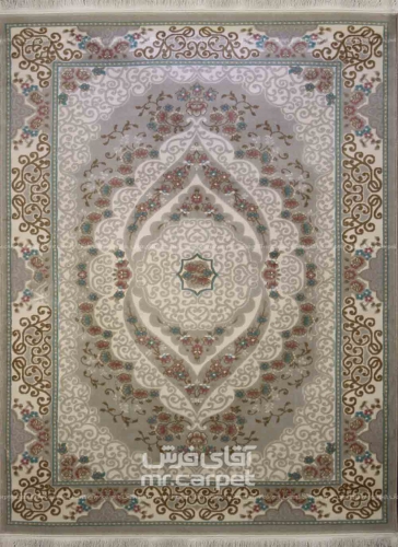 فرش ماشینی مدرن طرح 233 کرم 400 شانه اکرلیک لاهور