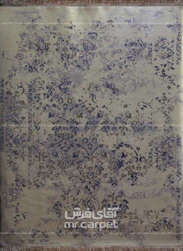 فرش ماشینی وینتیج طرح VNKA032 نمونه 1 B کرم 500 شانه پشم سرمایه