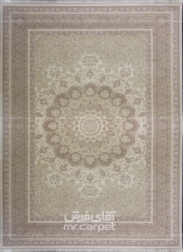 فرش ماشینی مدرن طرح MA016 نمونه 1 کرم 700 شانه پلی استر-اکرلیک آناهیتا
