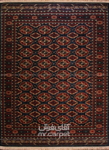 فرش ماشینی مدرن طرح SA100 عرضی نمونه 2 سرمه ای 320 شانه پلی استر فیلامنت فرهی