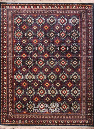 فرش ماشینی مدرن طرح SA111 عرضی نمونه 1 سرمه ای 320 شانه پلی استر فیلامنت فرهی