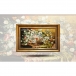 تابلو فرش دست بافت طرح گل رز چله  ابریشم  سایز 0.59x0.84 