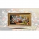 تابلو فرش دست بافت طرح گل رز چله  ابریشم  سایز 0.92x0.61 