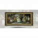 تابلو فرش دست بافت طرح تابلو مجلس رقص چله  ابریشم  سایز 1.28x0.74 