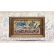 تابلو فرش دست بافت طرح بسم الله چله  نخ  سایز 0.69x0.54 
