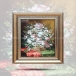 تابلو فرش دست بافت طرح گل رز چله  ابریشم  سایز 0.49x0.63 