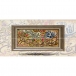 تابلو فرش دست بافت طرح کوثر چله  نخ  سایز 0.87x0.52 