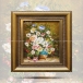 تابلو فرش دست بافت طرح گل بابونه چله  نخ  سایز 0.38x0.58 