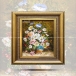 تابلو فرش دست بافت طرح گل بابونه چله  نخ  سایز 0.59x0.38 