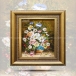 تابلو فرش دست بافت طرح گل بابونه چله  نخ  سایز 0.51x0.35 