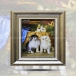 تابلو فرش دست بافت طرح گربه چله  نخ  سایز 0.49x0.32 