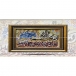 تابلو فرش دست بافت طرح بسم الله چله  نخ  سایز 0.47x0.68 