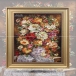 تابلو فرش دست بافت طرح گل رز چله  ابریشم  سایز 0.72x0.54 