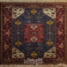 فرش دستبافت طرح لچک ترنج شیراز  40  رج سایز 1.39x1.95