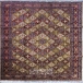 فرش دستبافت طرح خشتی خراسان  35  رج سایز 2.55x3.45
