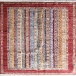 فرش دستبافت طرح چوب رنگ خراسان  30  رج سایز 1.72x2.45