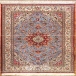 فرش دستبافت طرح لچک ترنج اصفهان  35  رج سایز 1.64x2.45