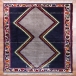 فرش دستبافت طرح کف ساده شیراز  35  رج سایز 1.02x1.89