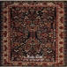 فرش دستبافت طرح گل فرنگ خراسان  35  رج سایز 1.39x1.95