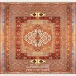 فرش دستبافت طرح محرابی خراسان  40  رج سایز 1.35x2.25