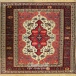 فرش دستبافت طرح ترنجی خراسان  35  رج سایز 1.23x1.70