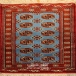 فرش دستبافت ترکمن گلستان  30رج  سایز 1.22x0.81