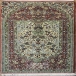 فرش دستبافت محرابی قزوین  35رج  سایز 1.95x1.05