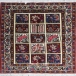فرش دستبافت طرح خشتی شهرکرد ( بختیاری )  30  رج سایز 1.33x1.90