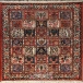فرش دستبافت طرح خشتی شهرکرد ( بختیاری )  30  رج سایز 1.90x1.38