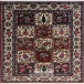 فرش دستبافت طرح خشتی شهرکرد ( بختیاری )  35  رج سایز 1.97x1.32