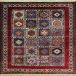 فرش دستبافت طرح یلمه شهرکرد ( بختیاری )  30  رج سایز 1.55x2.00