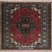 فرش دستبافت طرح قفقازی خراسان  40  رج سایز 1.20x1.87