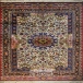 فرش دستبافت طرح باغ بهشت خراسان  40  رج سایز 1.45x2.23
