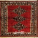 فرش دستبافت طرح کف ساده خراسان  30  رج سایز 1.90x1.38