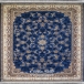 طرح نیلی نمونه 1 رنگ اطلسی 700 شانه پلی استر فیلامنت فرهی 